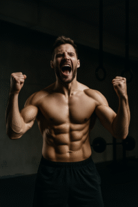 Confident man with purpose